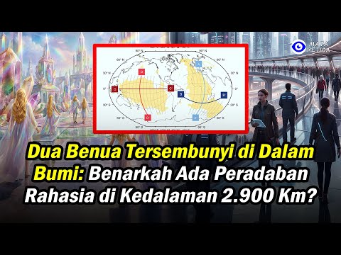 “Dua Benua Tersembunyi di Dalam Bumi: Benarkah Ada Peradaban Rahasia di Kedalaman 2.900 Km?”