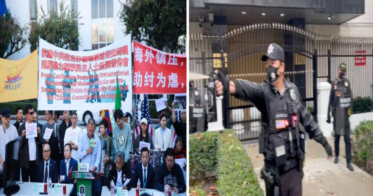 Diserang Sekuriti Konsulat Tiongkok di Los Angeles, Para Aktivis yang Merayakan Penangkapan Maduro Gugat Beijing dan Konjen 
