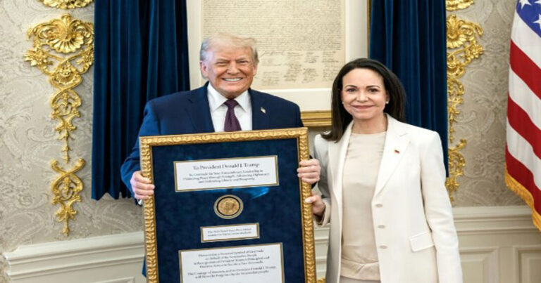 Machado Memberikan Medali Nobel Perdamaian, Trump Menyampaikan Terima Kasih