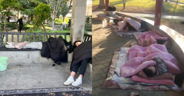 Tunawisma Muda Membanjiri Kota-kota Tiongkok, Taman dan Terowongan Bawah Tanah Berubah Jadi Tempat Tidur Darurat