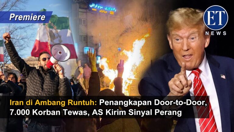 Iran di Ambang Runtuh: Penangkapan Door-to-Door, 7.000 Korban Tewas, AS Kirim Sinyal Perang