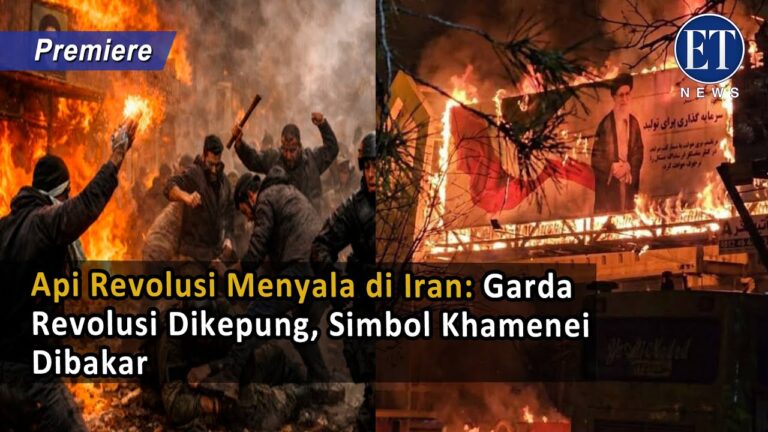 Api Revolusi Menyala di Iran: Garda Revolusi Dikepung, Simbol Khamenei Dibakar