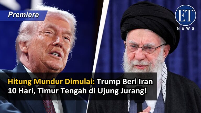 Hitung Mundur Dimulai: Trump Beri Iran 10 Hari, Timur Tengah di Ujung Jurang!