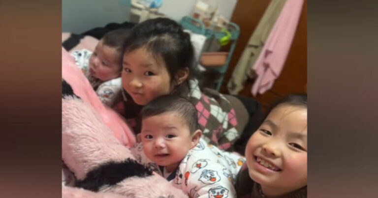 Pasangan di Guangdong, Tiongkok  Melahirkan Dua Pasang Anak Kembar, Lengkap Anak Perempuan dan Laki-laki