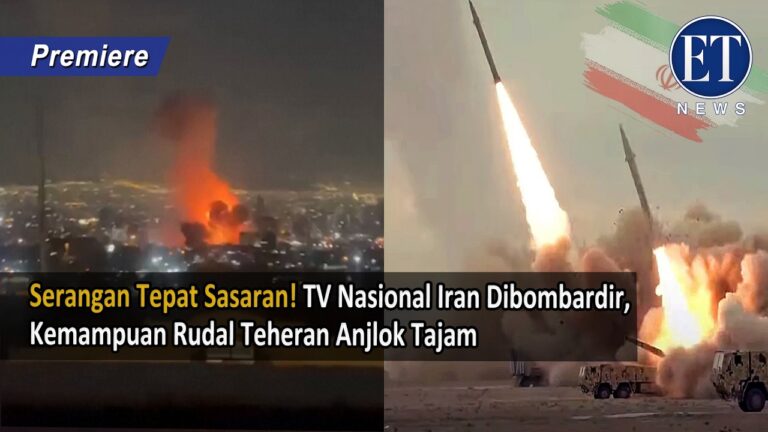 Serangan Tepat Sasaran! TV Nasional Iran Dibombardir, Kemampuan Rudal Teheran Anjlok Tajam