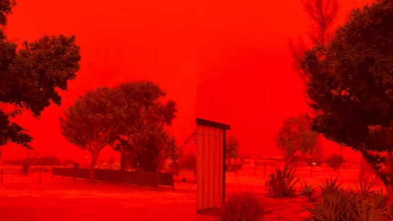 Langit Merah Darah Muncul di Australia, Viral Pemandangan yang Mencekam