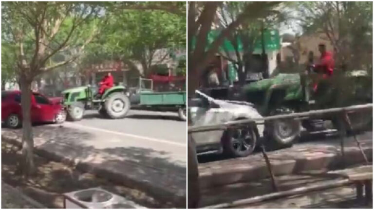Mengerikan! Beredar Video Traktor di Jiuquan, Tiongkok  Menabrak Kendaraan dan Pejalan Kaki Secara Acak