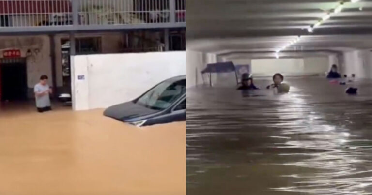 Hujan Deras Sebabkan Banjir di Banyak Wilayah Tiongkok, Sekolah, Rumah dan Toko Terendam