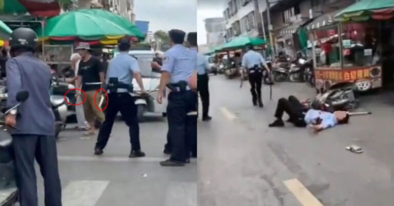 Seorang Pria di Guangxi, Tiongkok Menikam Sejumlah Polisi di Jalanan, Warga Ungkap Motif Pelaku