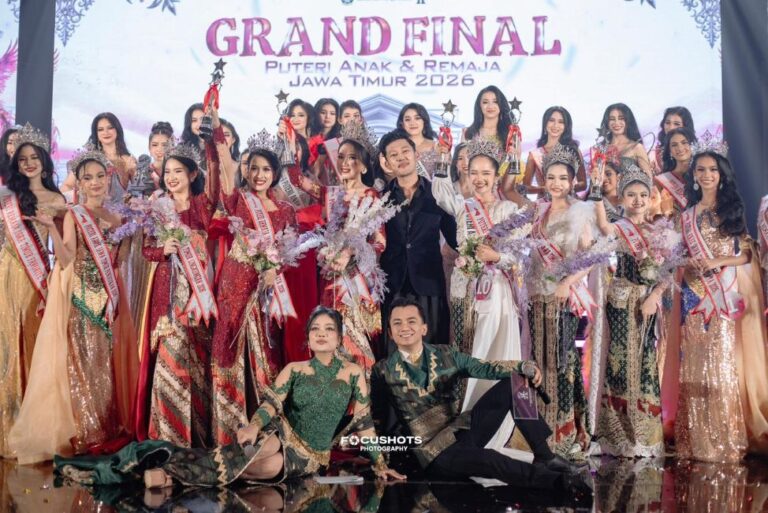 Megah dan Penuh Talenta, Grand Final Puteri Anak & Remaja Jawa Timur 2026 Sukses Digelar Goong Prada