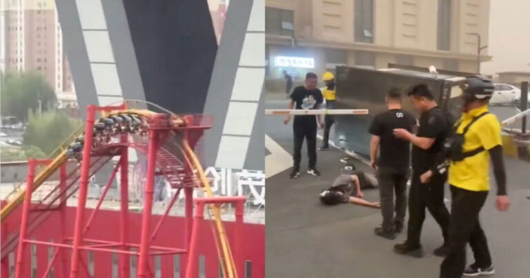 Badai Pasir di Harbin, Tiongkok Sebabkan Korban Jiwa, Pengunjung Roller Coaster Terjebak di Ketinggian