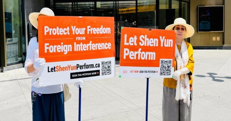Dukungan bagi Shen Yun untuk Kembali Tampil di Toronto : Kanada Menolak Intimidasi