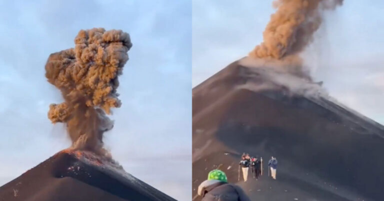 Gunung Berapi di Guatemala Meletus, Lava dan Material Vulkanik Berjatuhan dari Langit, Wisatawan Panik Melarikan Diri