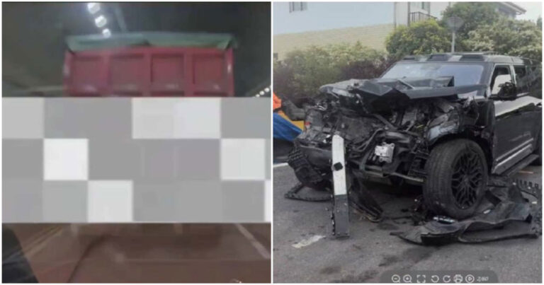 Mobil Mewah BYD dengan Sistem Bantuan Mengemudi Menabrak Truk dari Belakang, Pengemudi Cacat dan Penumpang dalam Kondisi Kritis