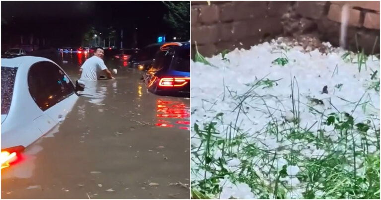 Banjir dan Hujan Es Melanda Berbagai Wilayah di Tiongkok, Shaanxi dan Hebei Terdampak