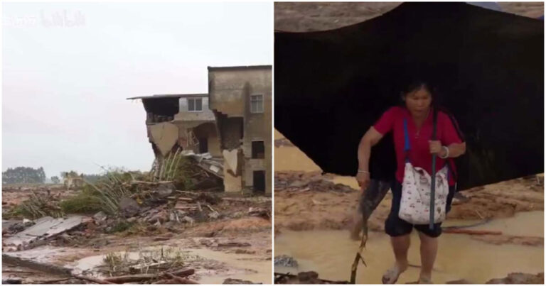 Desa Liulan Luluh Lantak Diterjang Banjir Dahsyat: Liputan Langsung dari Hilir Waduk Liulan, Hengzhou, Guangxi, Tiongkok