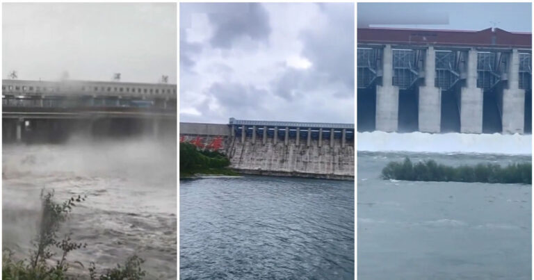 Hujan Lebat di Liaoning, Tiongkok Pelepasan Air dari Sejumlah Bendungan Memicu Banjir Besar