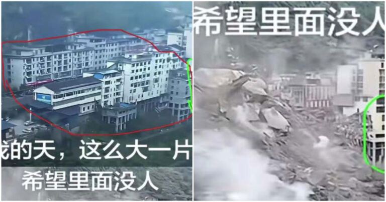 Berapa Banyak Bangunan yang Tertimbun Longsor di Chongqing, Tiongkok ? Foto Sebelum dan Sesudah Kejadian Beredar