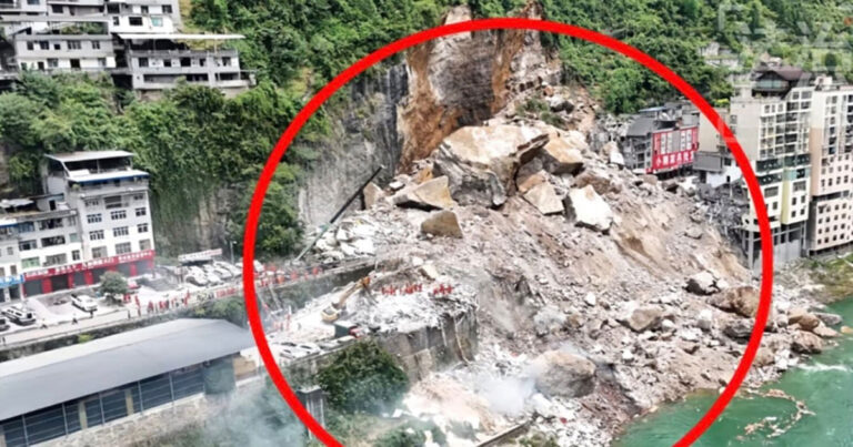 Longsor Gunung di Chongqing, Tiongkok, Bongkahan Batu Sebesar Gedung Diduga Dipicu Ledakan Pabrik Petasan