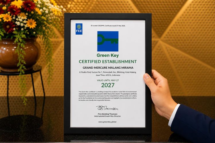 Grand Mercure Malang Mirama Raih Sertifikasi Green Key: Bukti Nyata Komitmen Ramah Lingkungan dan Pariwisata Berkelanjutan