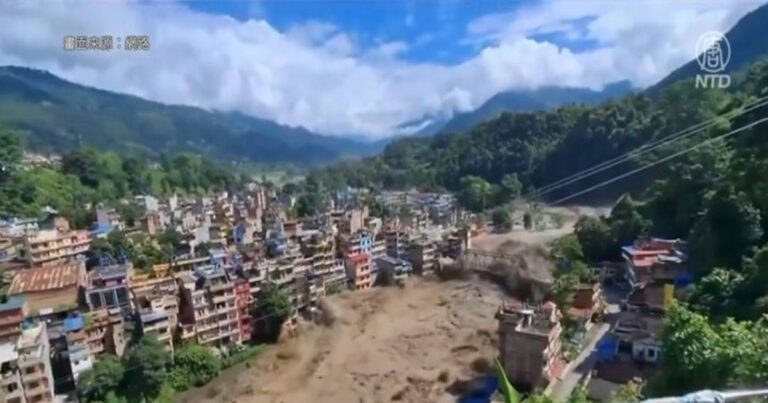 Mengerikan! Gelombang Lumpur Raksasa Sapu Daerah di Tibet–Nepal