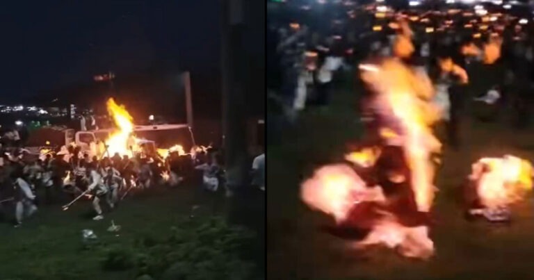 Festival Obor di Yunnan, Tiongkok Dikabarkan Mengalami Kebakaran Hebat, Massa Berteriak dan Berhamburan, Banyak Orang Terbakar di Sekujur Tubuh