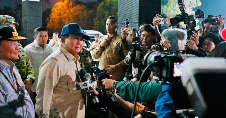 Presiden Prabowo Optimistis Karhutla Segera Terkendali, Kebutuhan Penanganan Terus Dipenuhi
