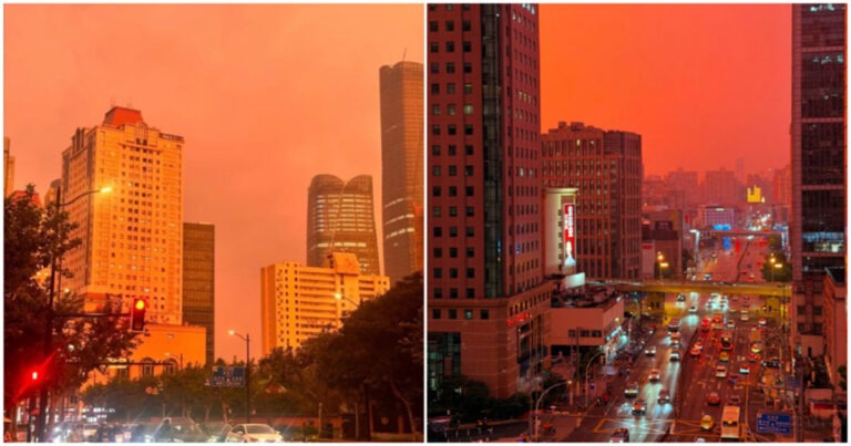 Langit Shanghai Berubah Menjadi Jingga Kekuningan yang Tidak Biasa, Warga: “Seperti Film Kiamat”