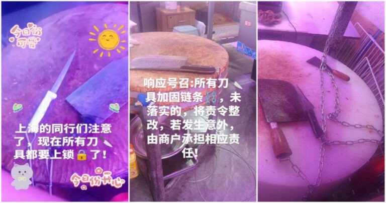Shanghai Juga Jadi Seperti Xinjiang? Dikabarkan Pisau di Toko Pasar Tradisional Harus Digembok