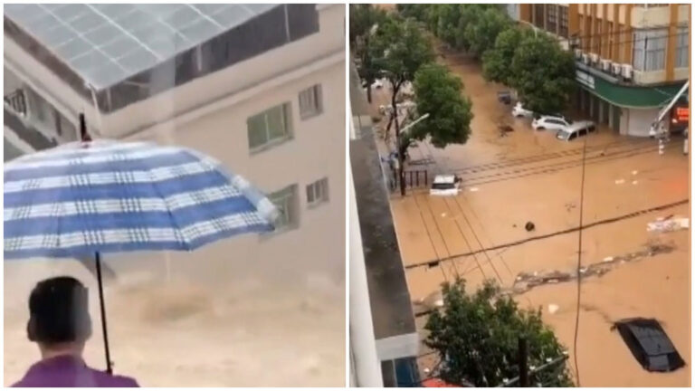 Topan Saudel Mendarat untuk Ketiga Kalinya di Tiongkok, Hujan Lebat dan Banjir Parah Melanda Fujian dan Zhejiang